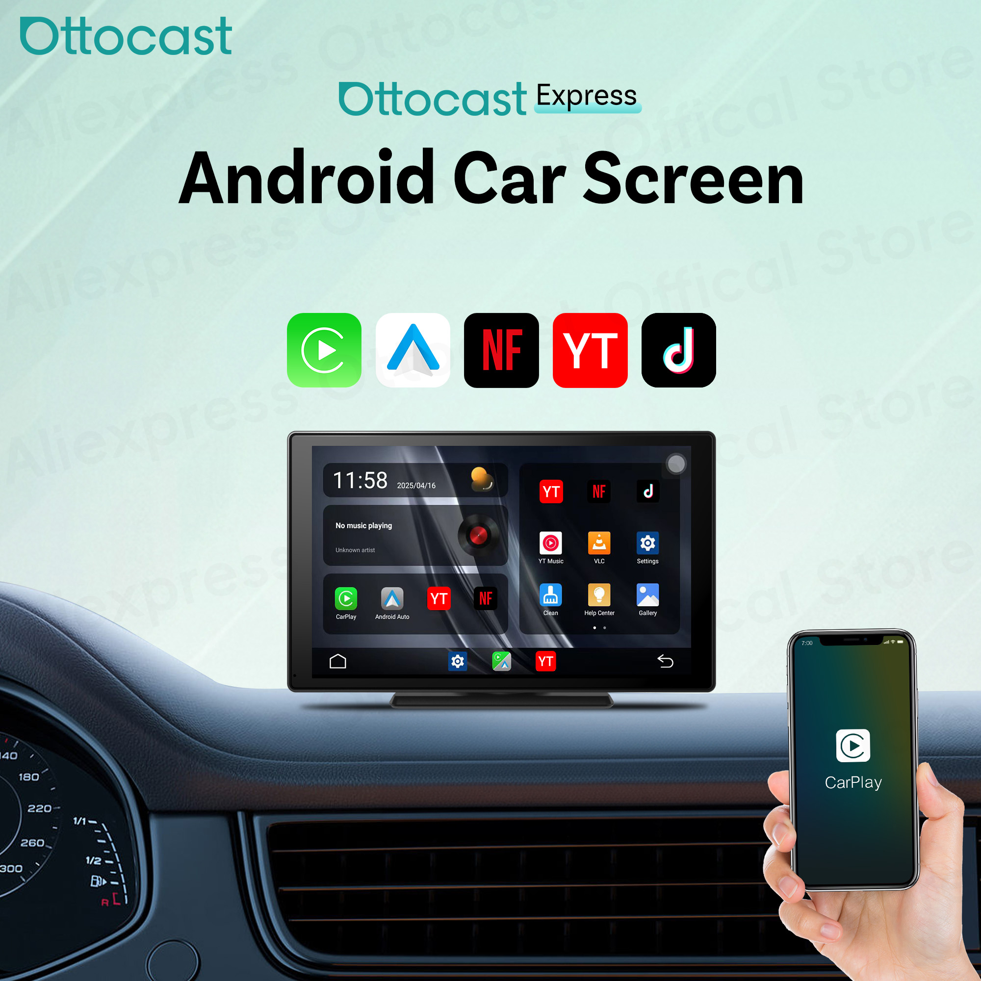 Youtube Phone Accessories - Ottocast Express Android Car Touch Screen