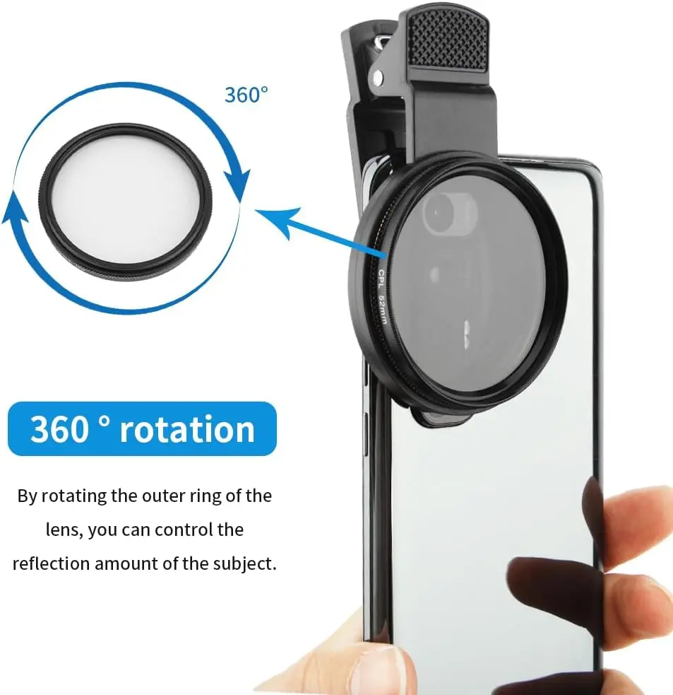 MINI 52mm Clip-on Phone Filter - Lens Camera Clip recensie en prijs