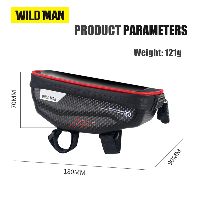 WILD MAN Bicycle Bag 6.0 Inch  - Youtube Phone Accessories recensie en prijs