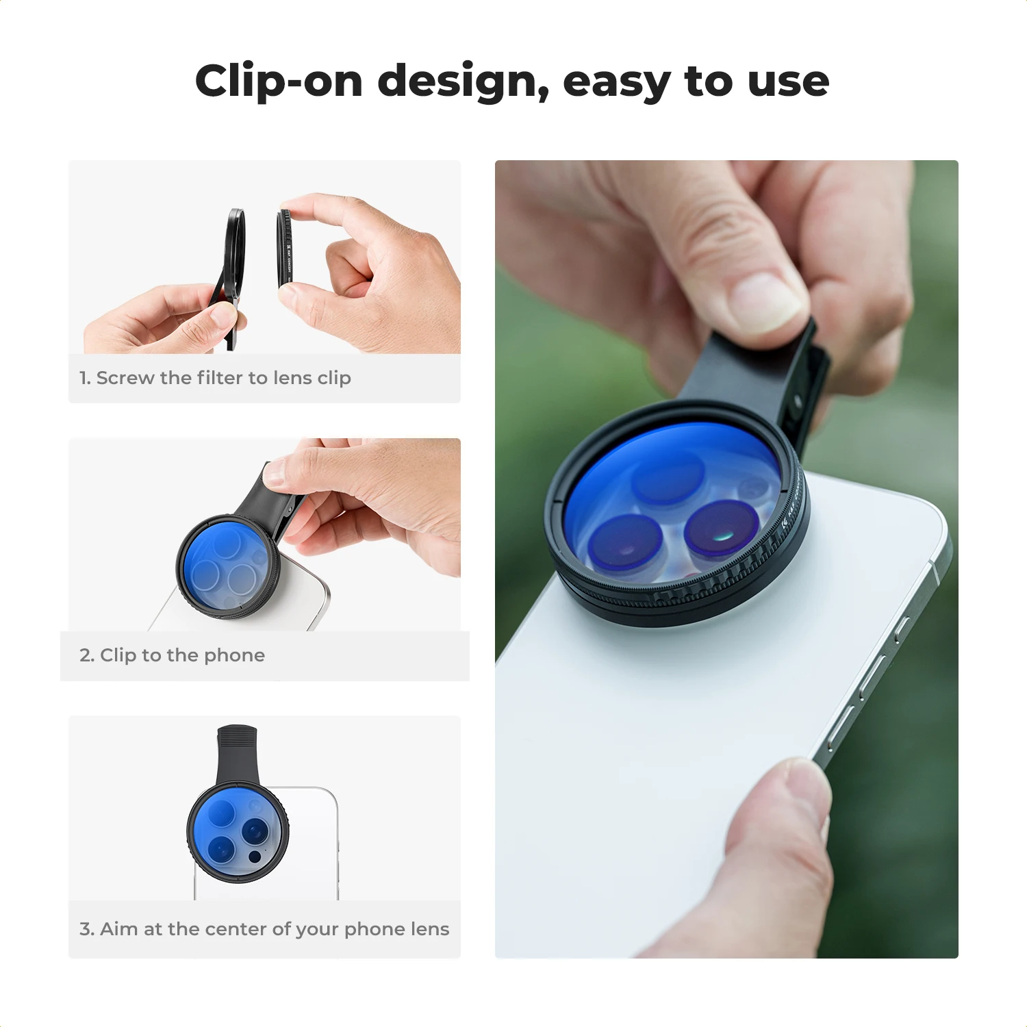 K&F CONCEPT 52mm Clip-on CPL C - Lens Camera Clip recensie en prijs