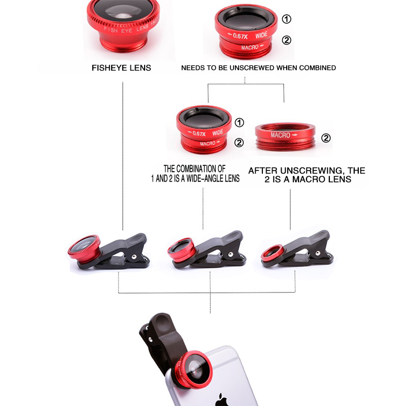 Universal 3 In 1 Fish Eye Lens - Lens Camera Clip recensie en prijs