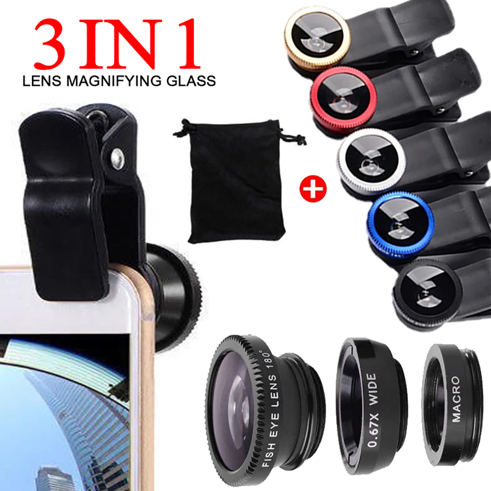 3 in1 180° Fish Eye Mobile Pho - Lens Camera Clip recensie en prijs
