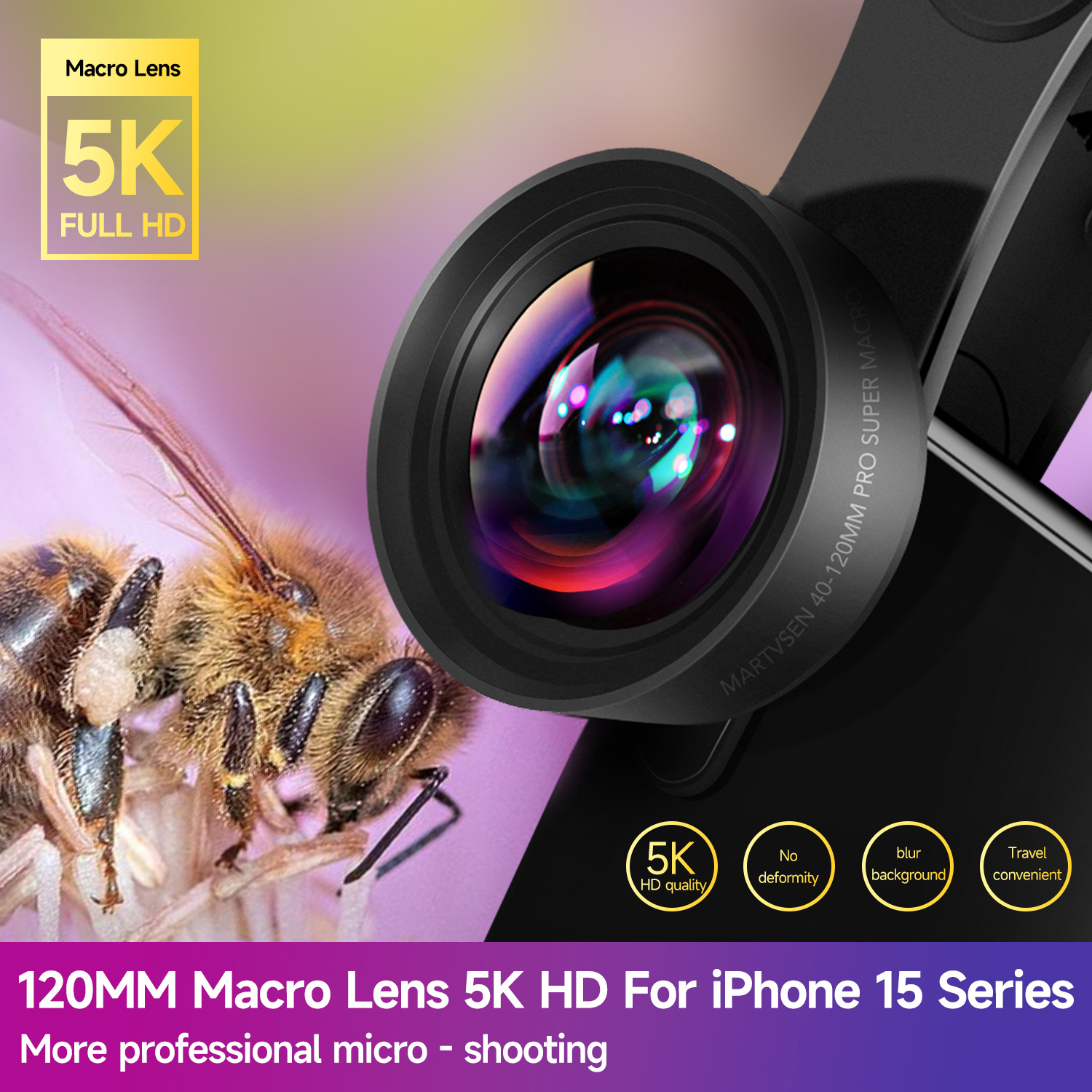 MARTVSEN 120MM Macro Lens, Pro - Lens Camera Clip recensie en prijs