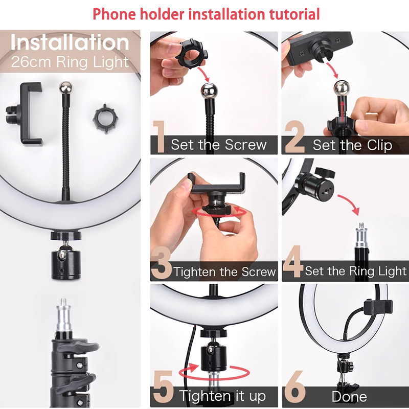16cm 26cm 33cm LED Ring Lights - Youtube Phone Accessories recensie en prijs